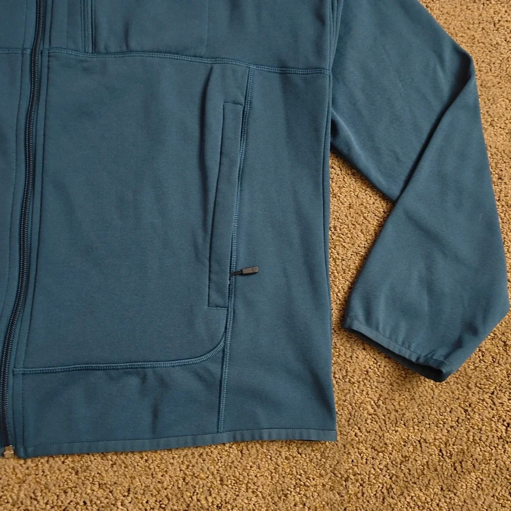 Mountain Hardwear Men's Fleece Jacket Blue Full‎ Zip Size Large Outdoor