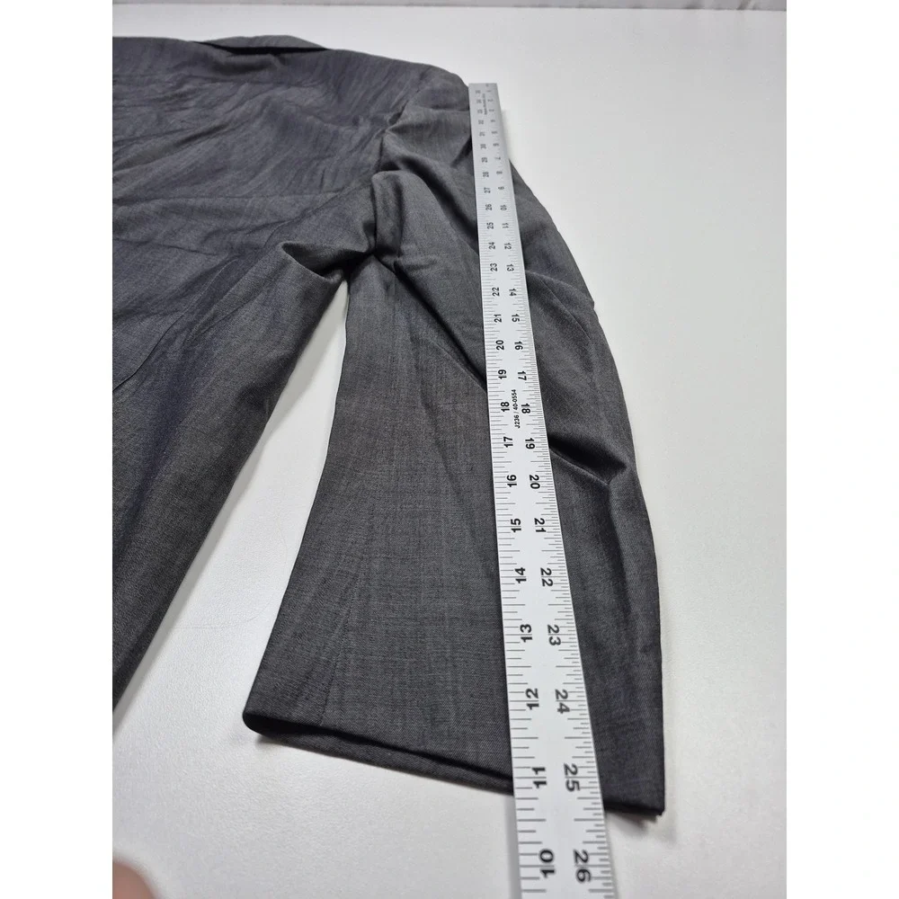Emilio Ciro Suit Mens 48R Gray Wool Turbo 160 2 Piece 43x36W Zegna Formal NWT