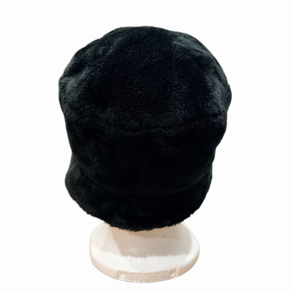 Fluffy Faux Fur Bucket Hat item excellent