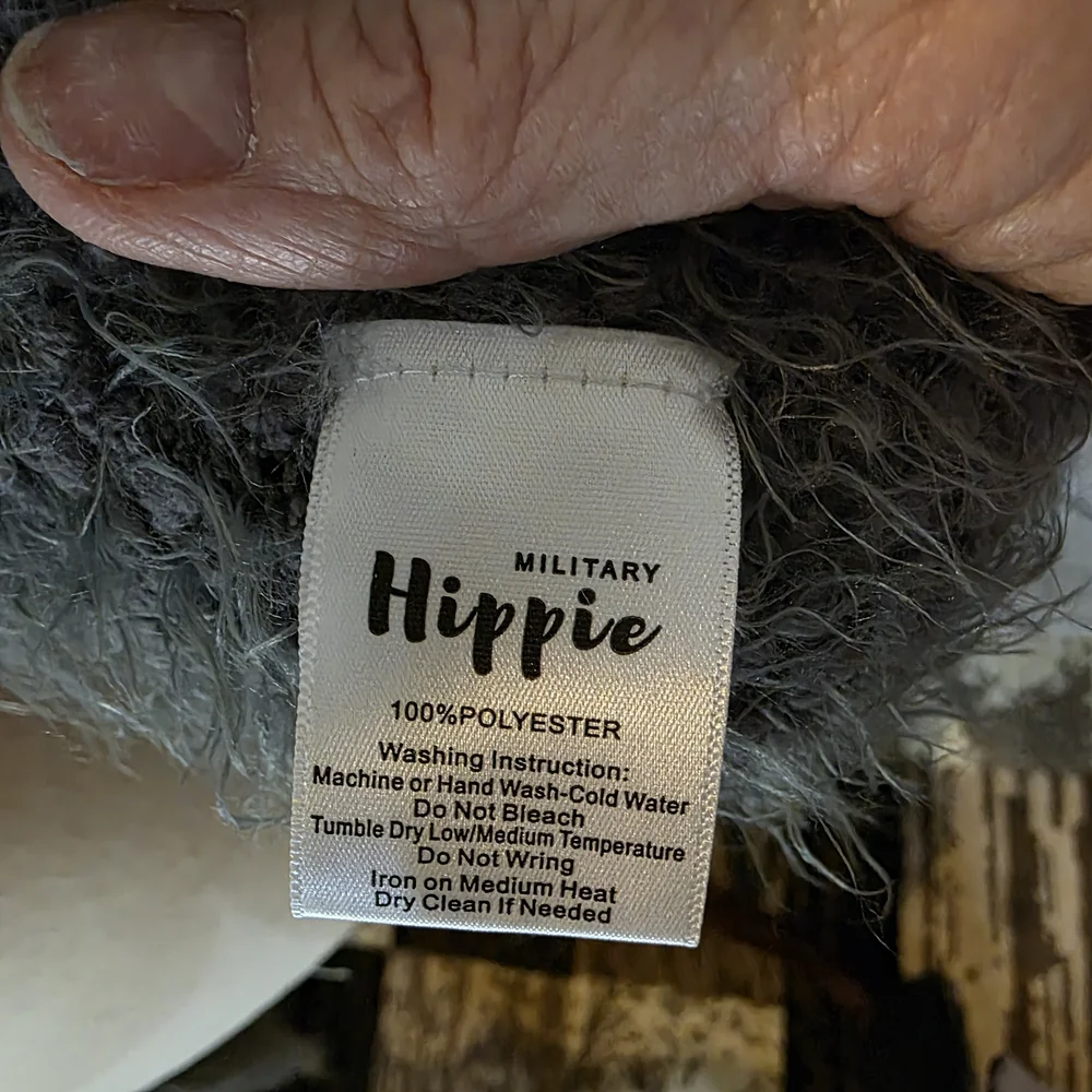 Military Hippie  extremely knit texture