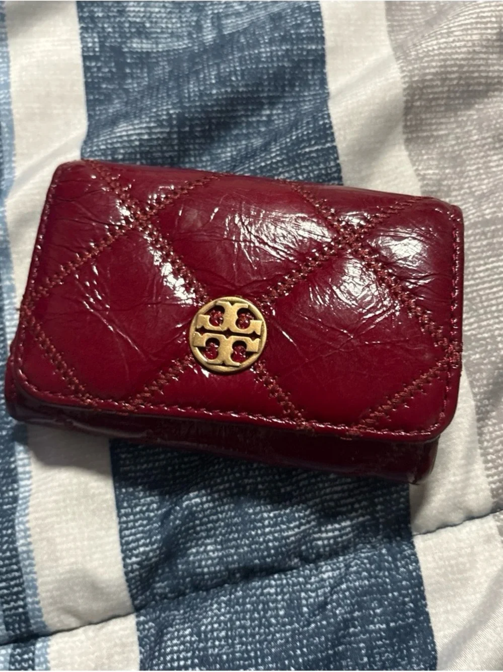 Tory Burch compact quilted
