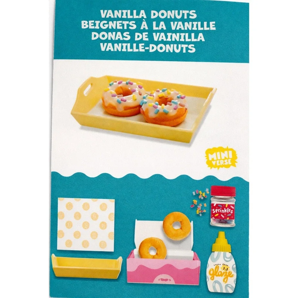 MGA Mini-Verse *Make It Mini Cafe Series 1* Vanilla Donuts