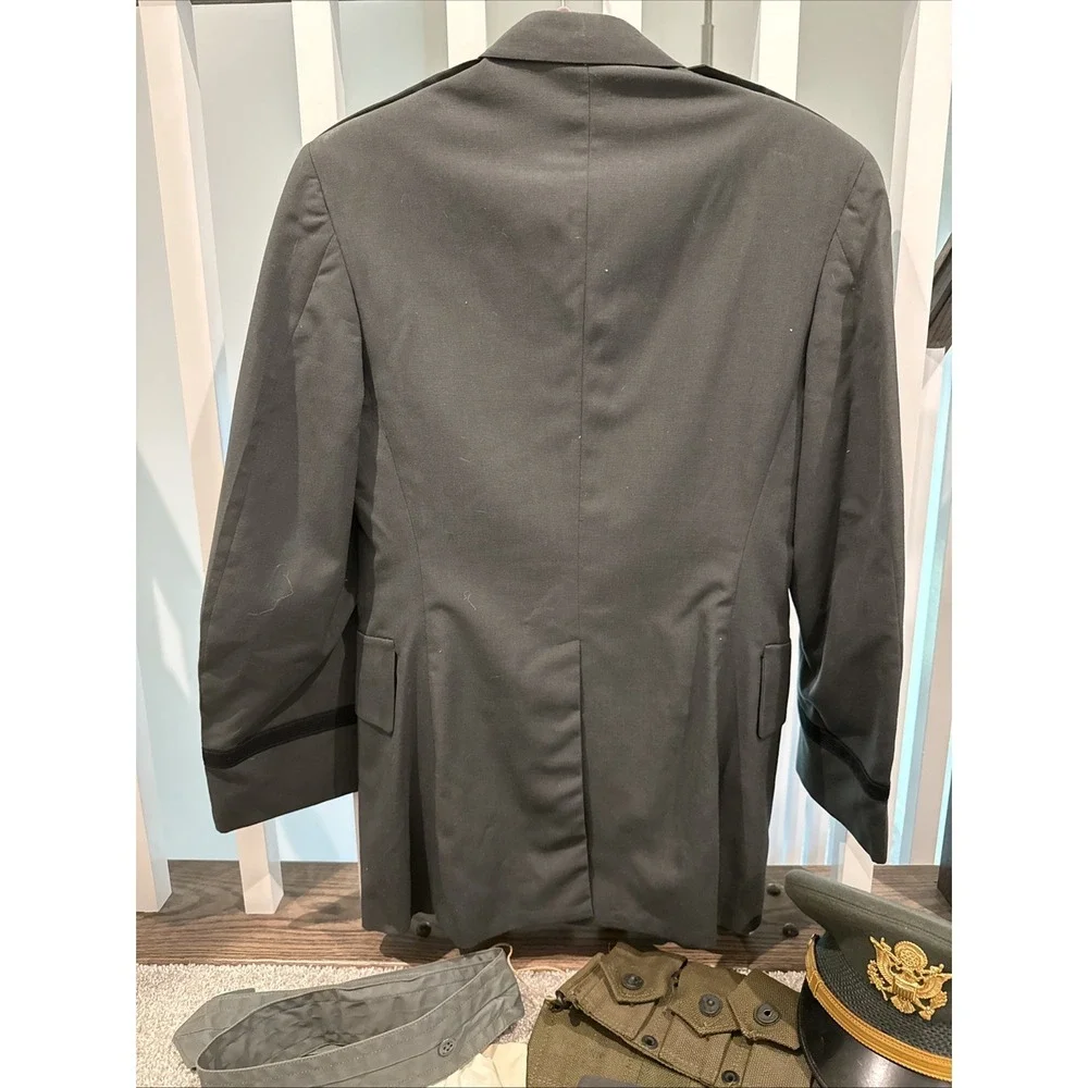 Vintage 1970s Vietnam Era US Army Green Dress Uniform M‎ Jacket 30R Pants 7 Hat