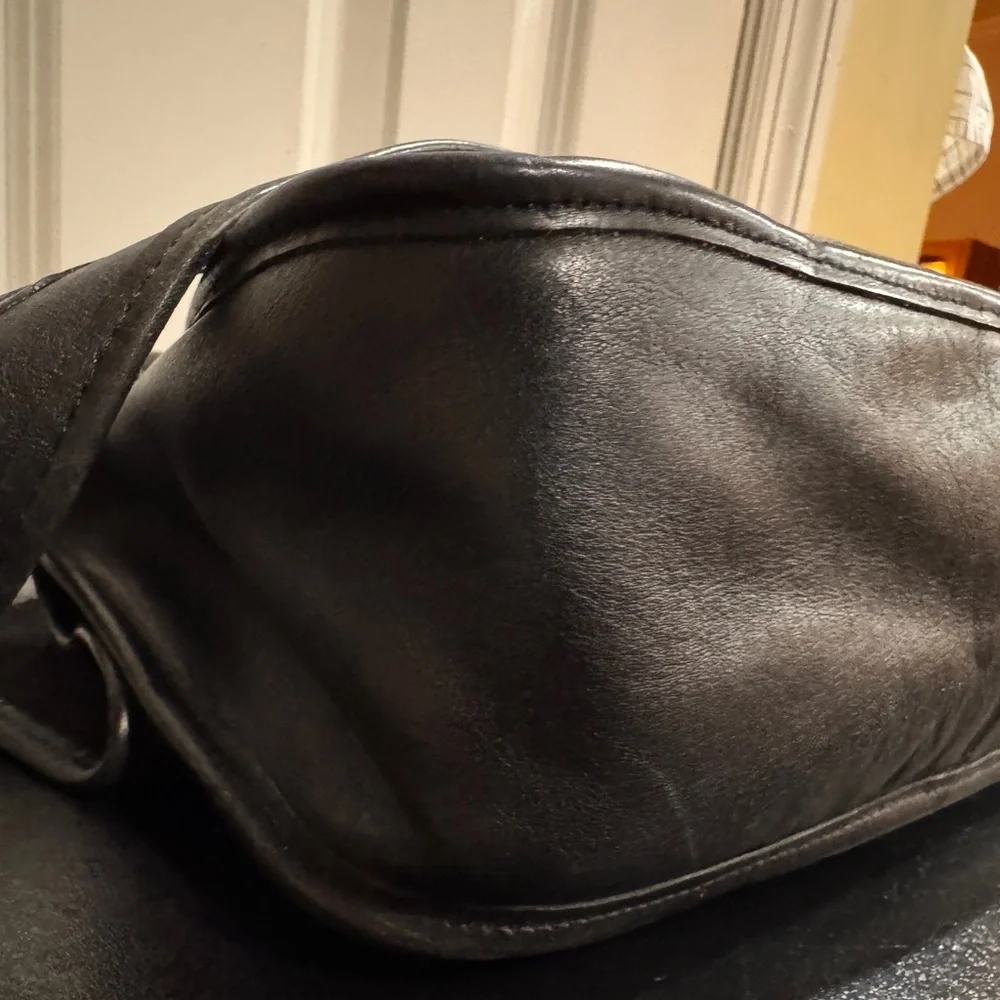 Coach sleek black
