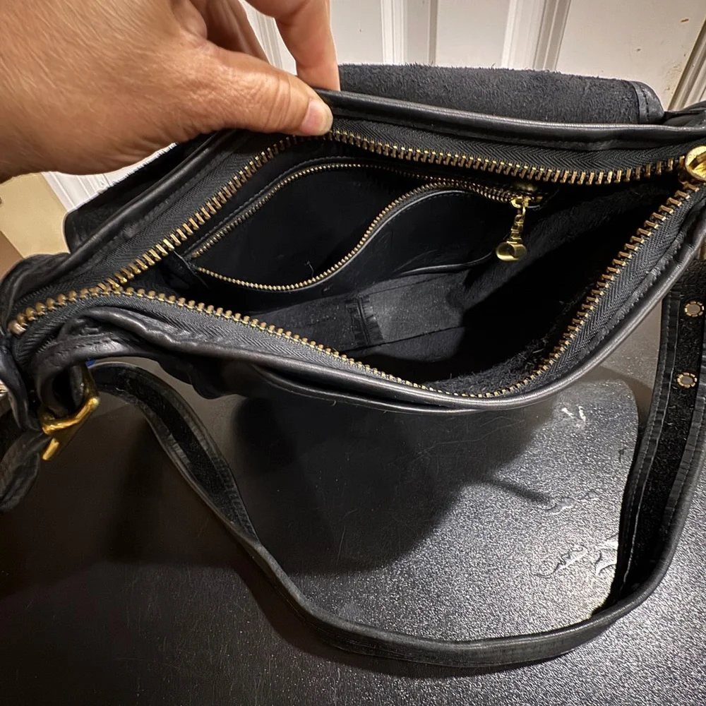 Coach sleek black