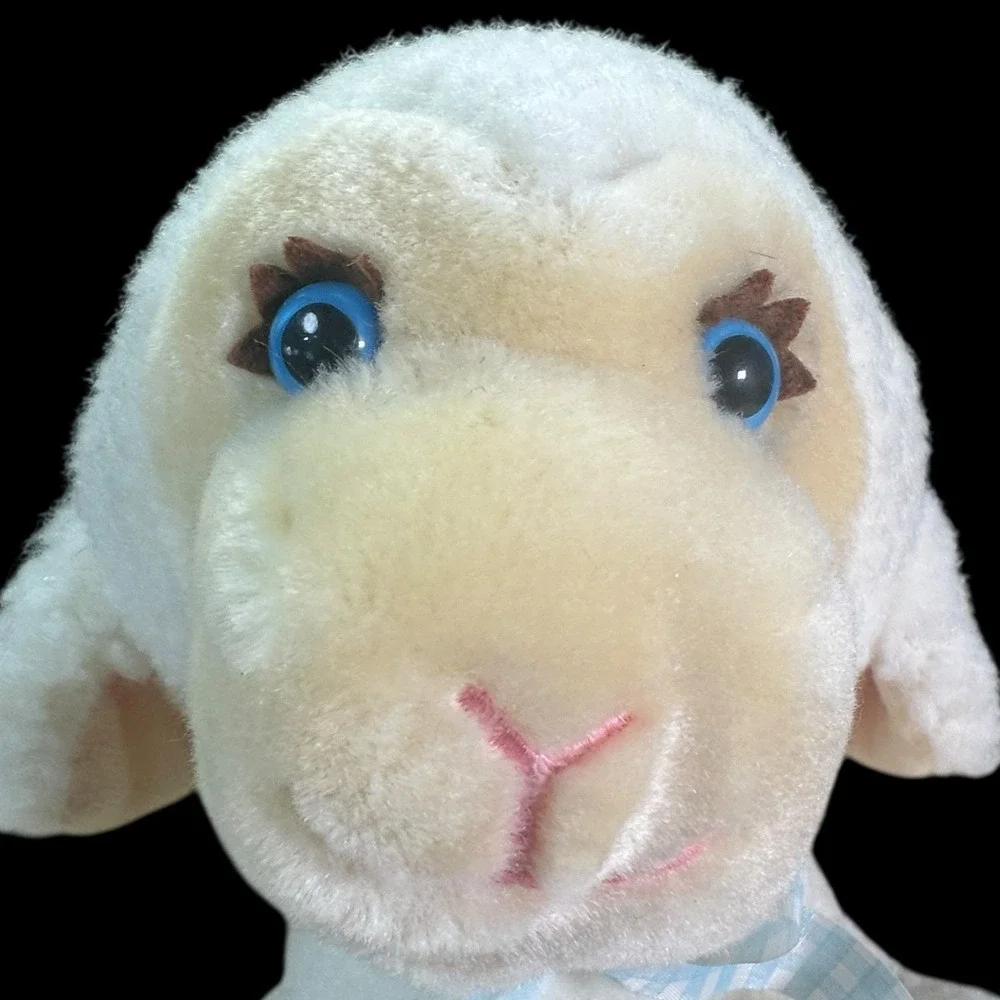 Del Monte Fluffy Lamb Country Yumkin Vintage 1984 Stuffed Plush‎