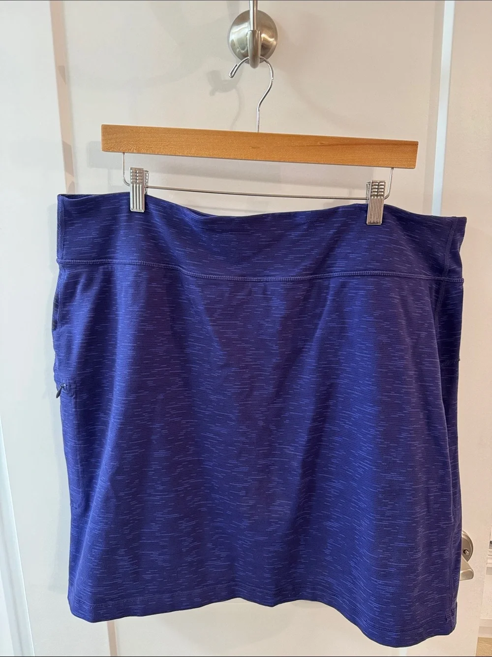 Duluth Trading Co Blue Active Mini Skirt with Built-in Shorts and Pocket XXL