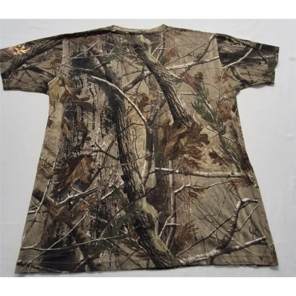 Paramount‎ Outdoors Men's Camo T-Shirt LG Bone Collector graphic Reatree Y2K