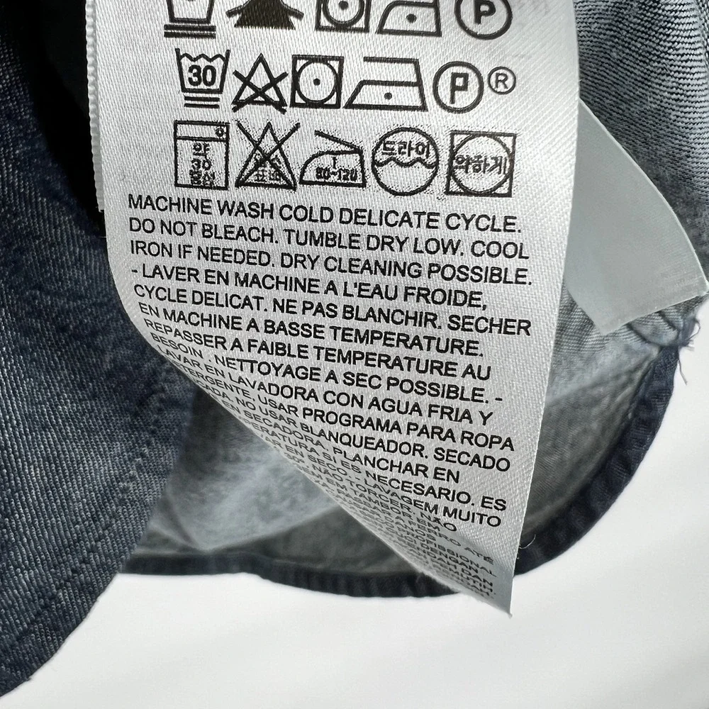 Levi's Made‎ & Crafted New Standard Shirt Dark Wash Denim Loose Fit (Size L)