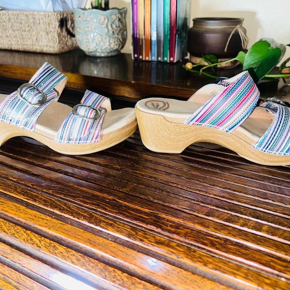 Colorful Striped‎ Women's Sandals