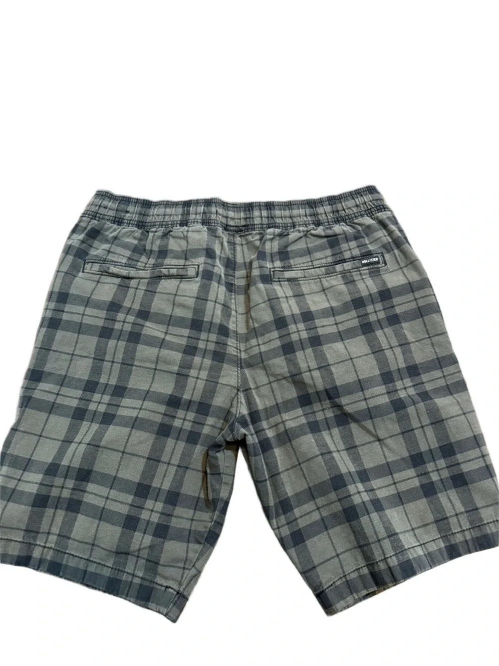 Hollister Gray and Black Plaid Athletic Jogger Shorts Epic Flex Size L