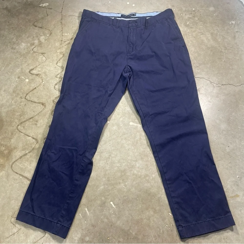Tommy Hilfiger Men’s Navy Blue Pants 38 X 30‎