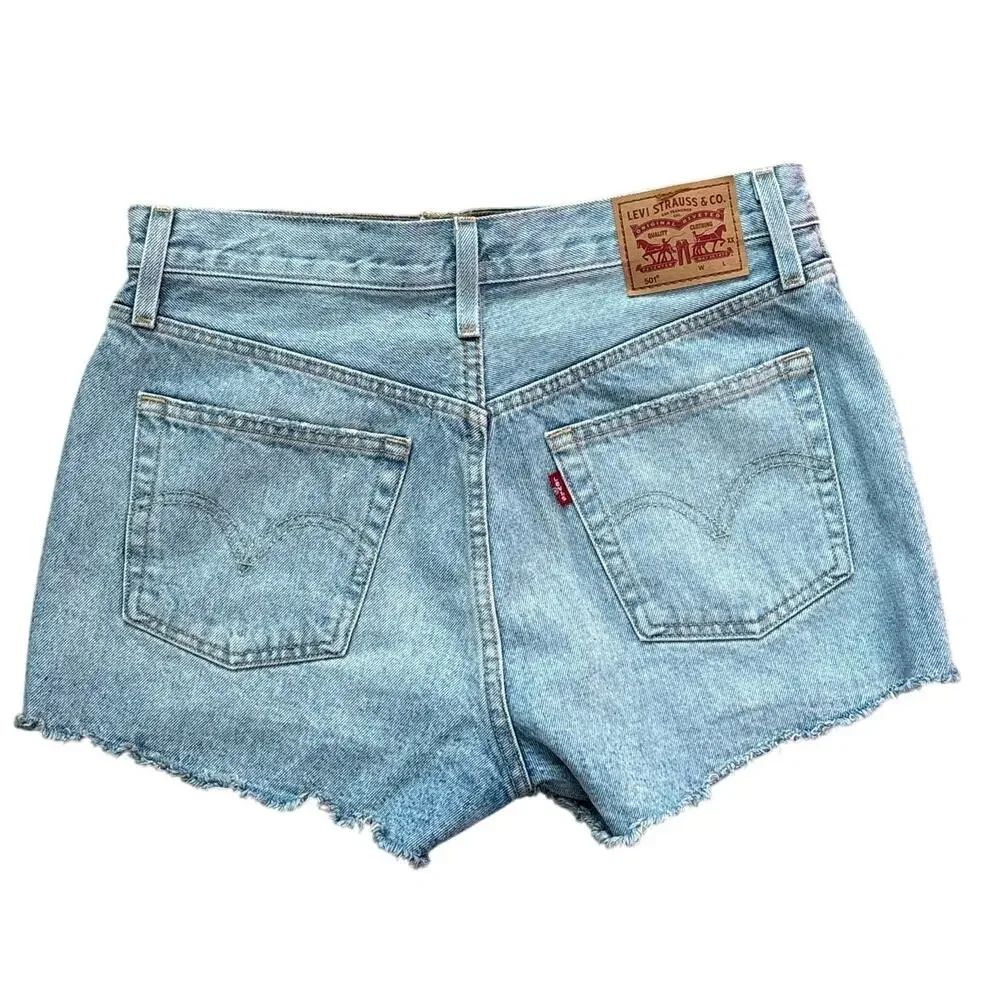 Levi's 501 Light‎ Wash Micro Vibes Shorts Size 29