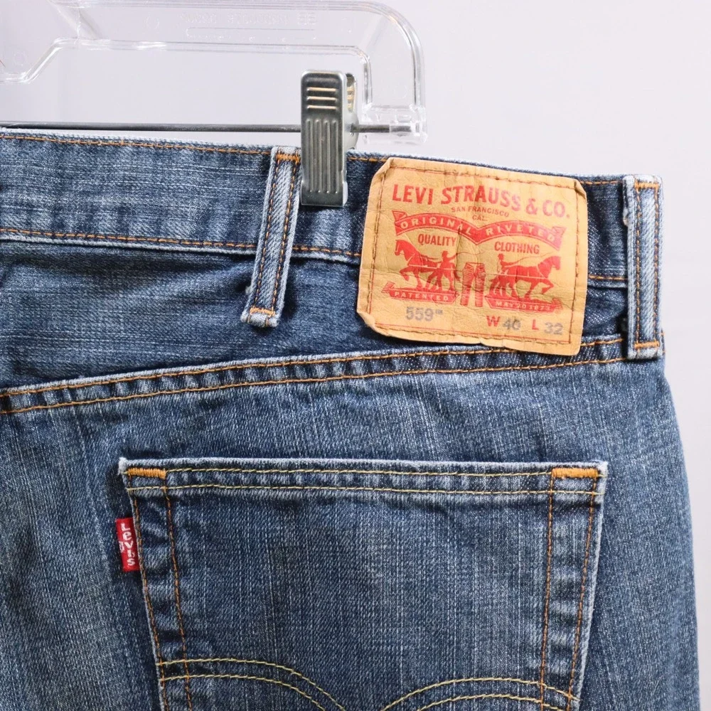 Levi's‎ 559 Relaxed Straight Jeans 40x32 Blue Mens Denim Classic