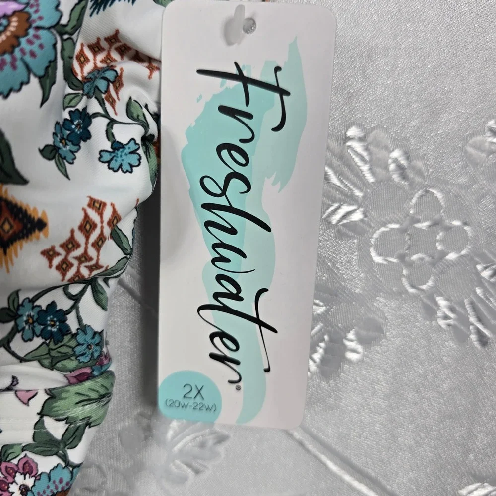 Freshwater floral tankini