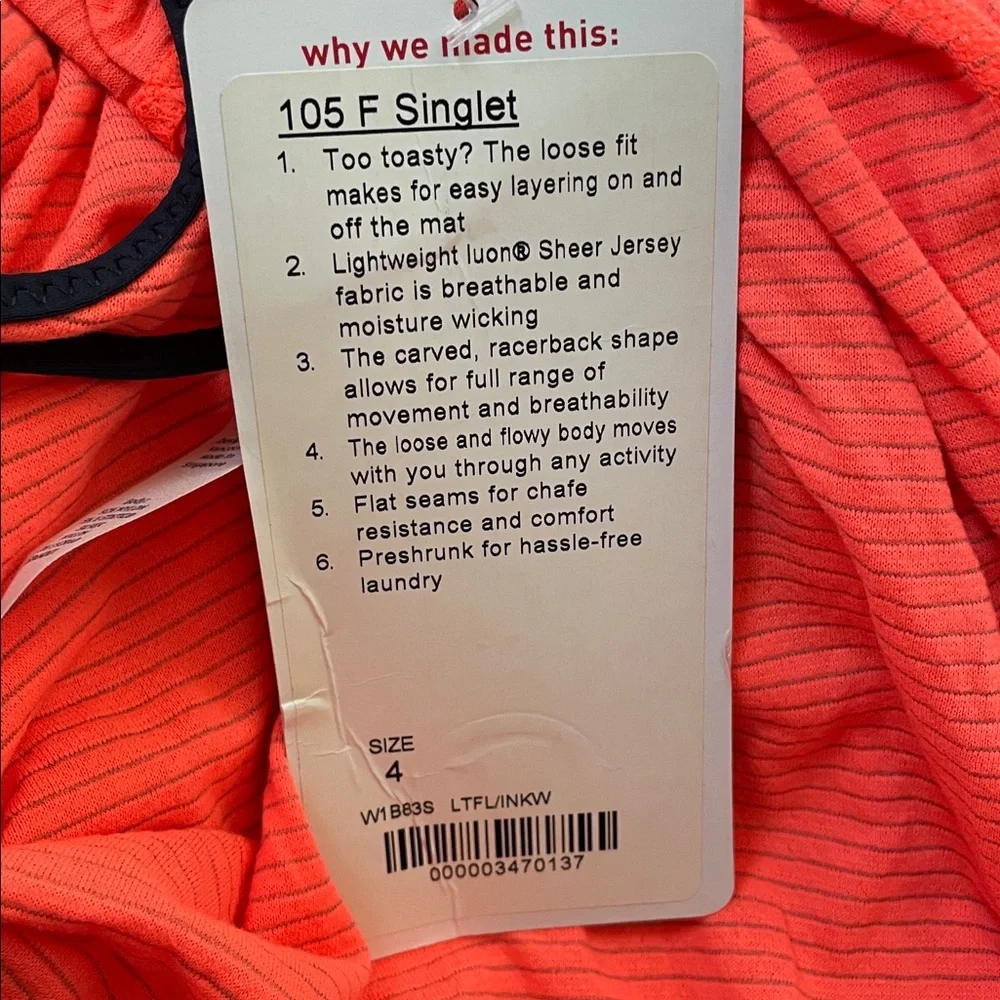 lululemon athletica vibrant orange