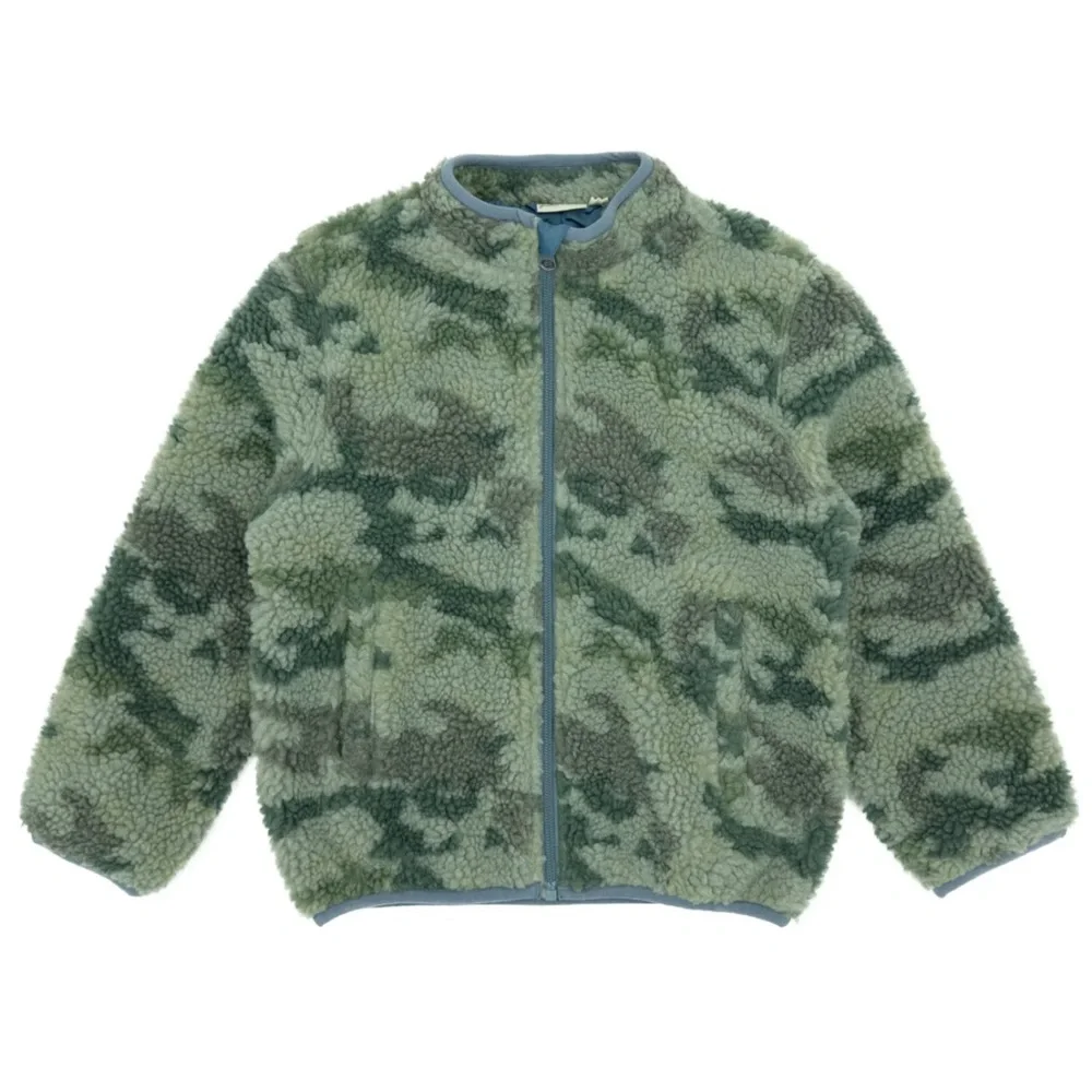 Feather 4 Arrow - Cozy Green and Gray Kids Jacket