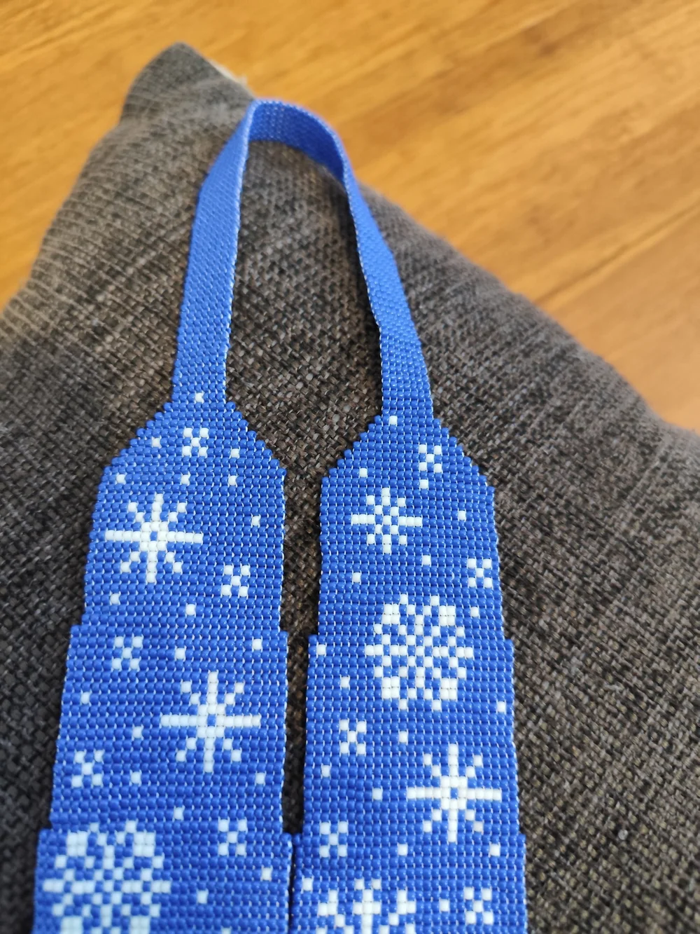 Handmade blue featuring