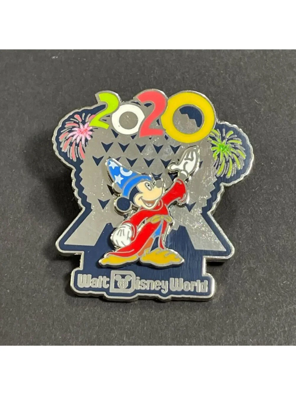 Disney Sorcerer Trading Pin Mickey Mouse Epcot 2020 Badge Lapel Pin Brooch Gift