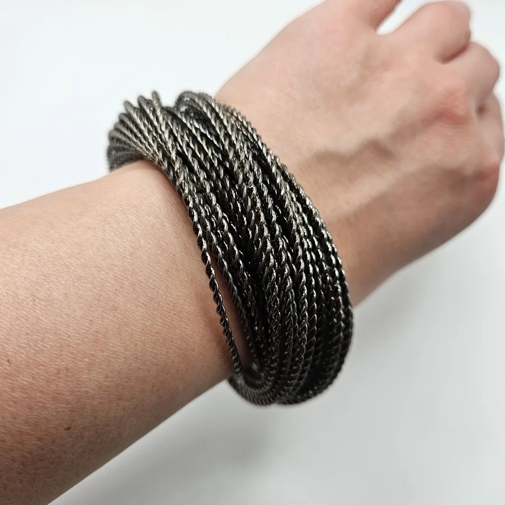 Vintage gunmetal twisted