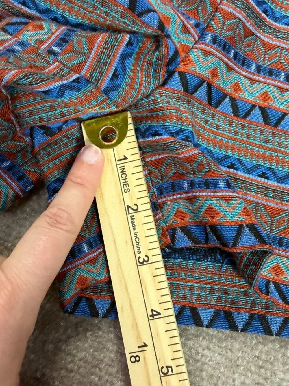 J.Crew Tribal Geometric Jacquard Shorts Blue Orange Size 10