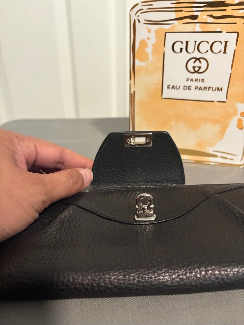 Salvatore Ferragamo clasp pebbled