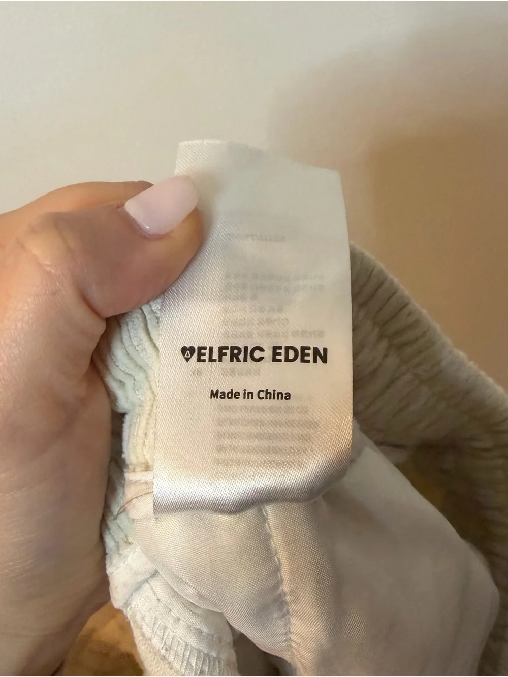 Aelfric Eden fit many cream