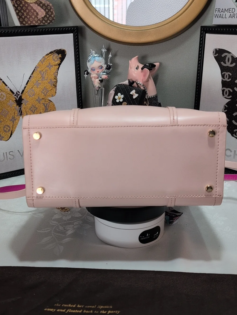 Kate Spade Small Arbour Hill Elodie Tote/Crossbody Pink & Hot Pink Leather - NEW