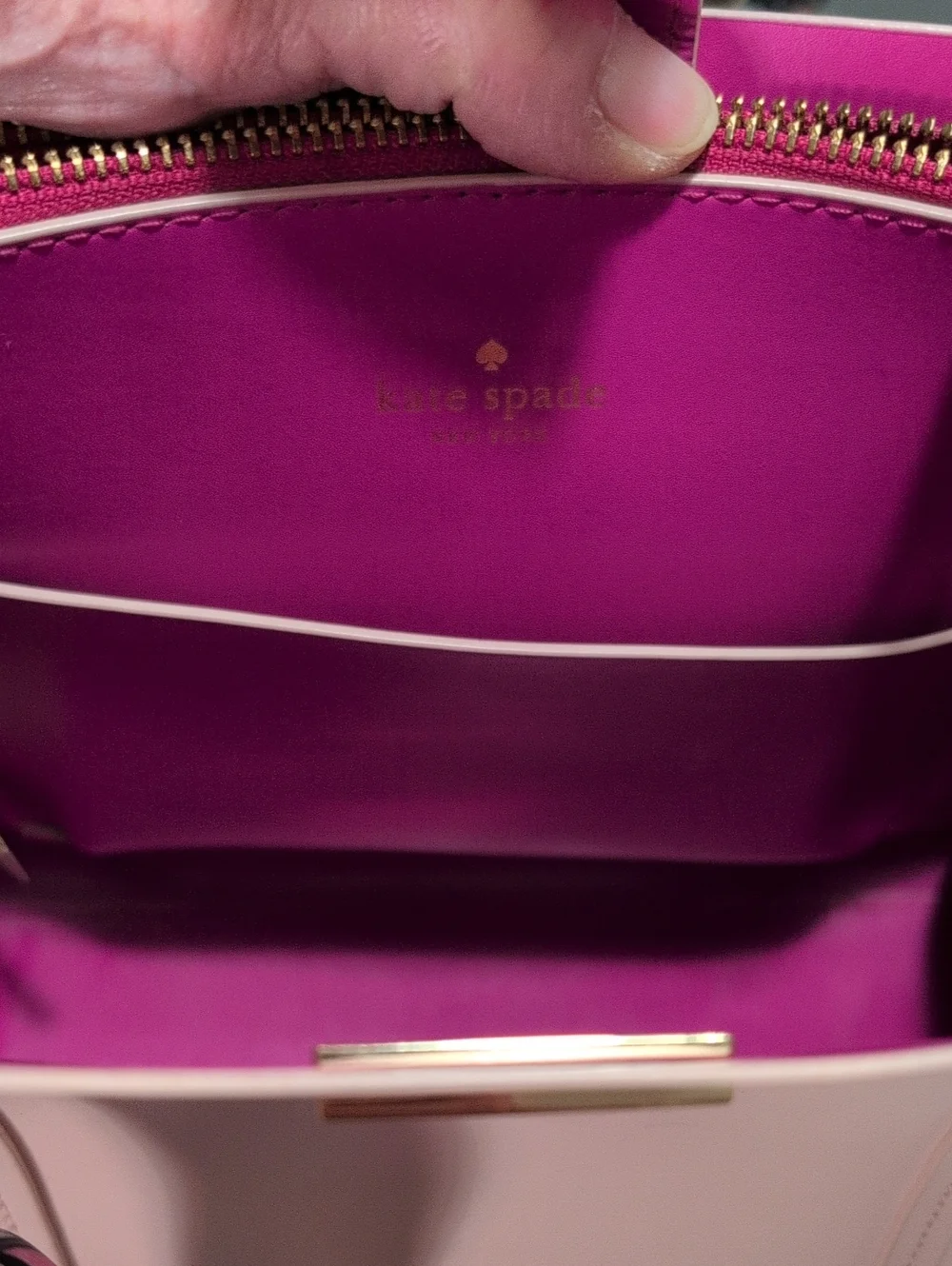 Kate Spade Small Arbour Hill Elodie Tote/Crossbody Pink & Hot Pink Leather - NEW