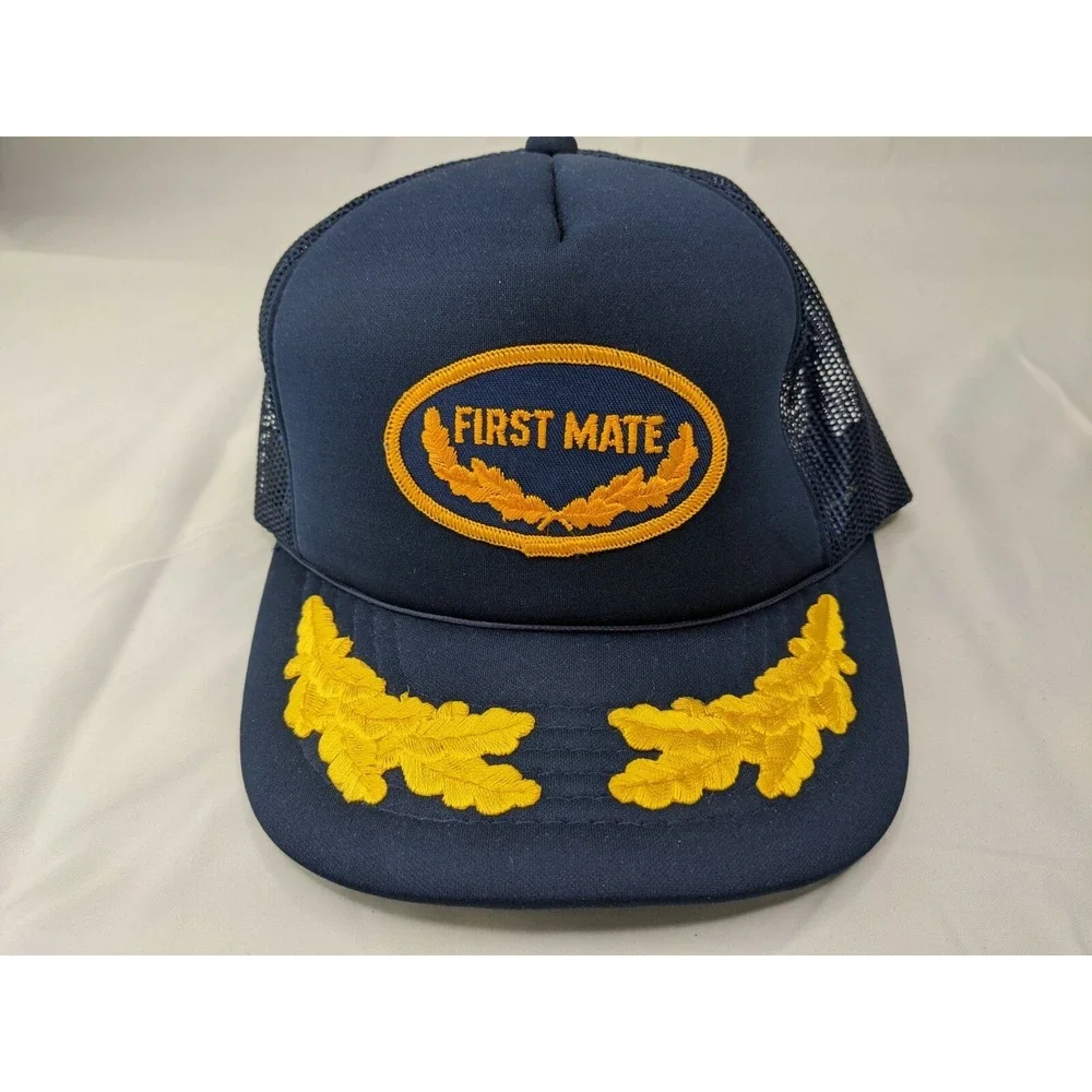 YoungAn Hat Co Snapback Hat First Mate Mesh Foam Scrambled‎ Eggs