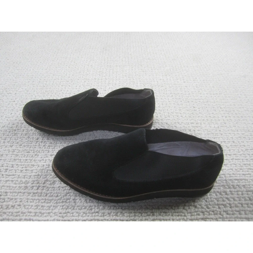 Johnston Murphy Womens Shoe Size 7M Black Casual Loafer Slip On Round Toe‎