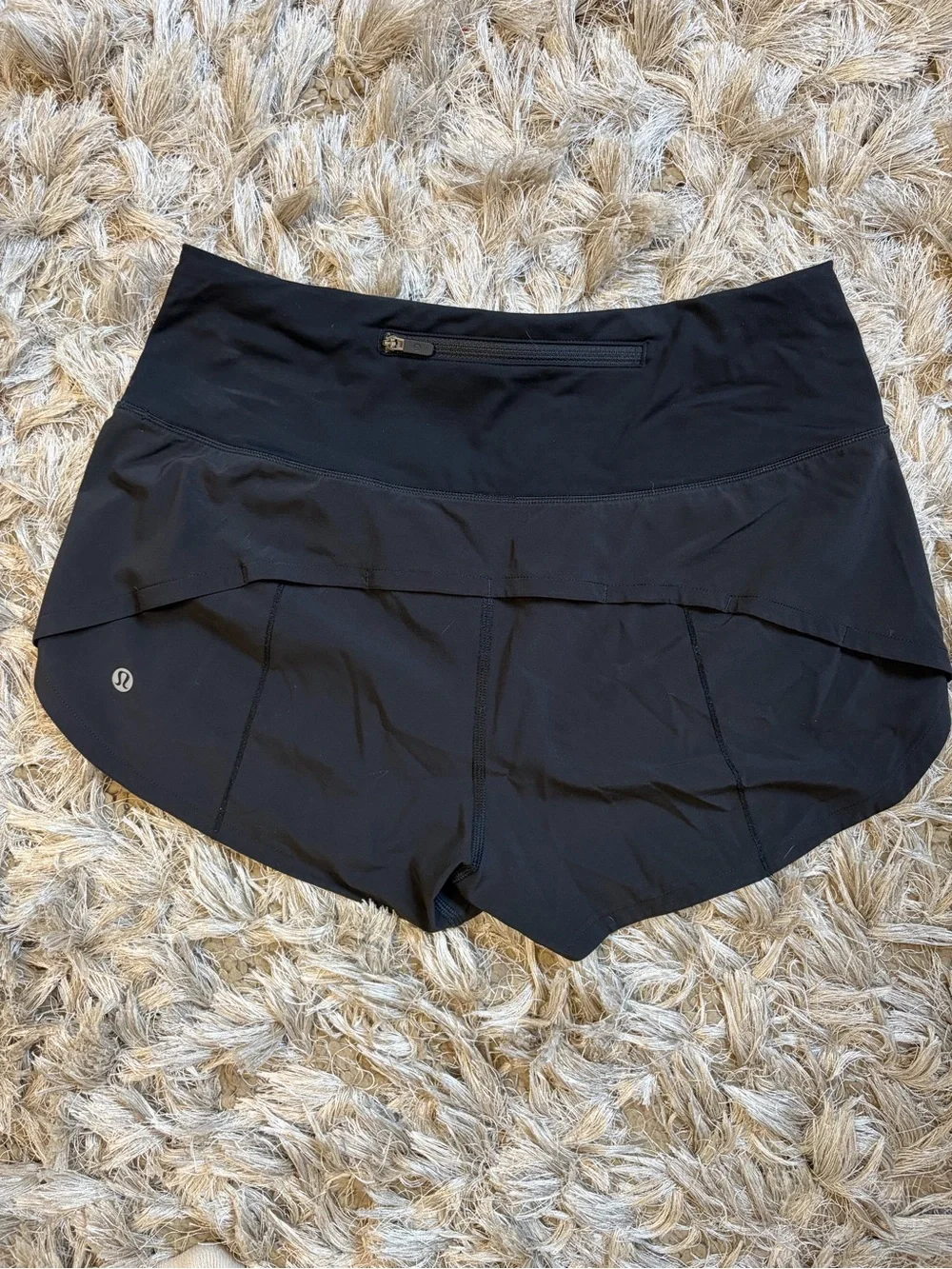 lululemon athletica Black Run/Training Shorts with High Waist