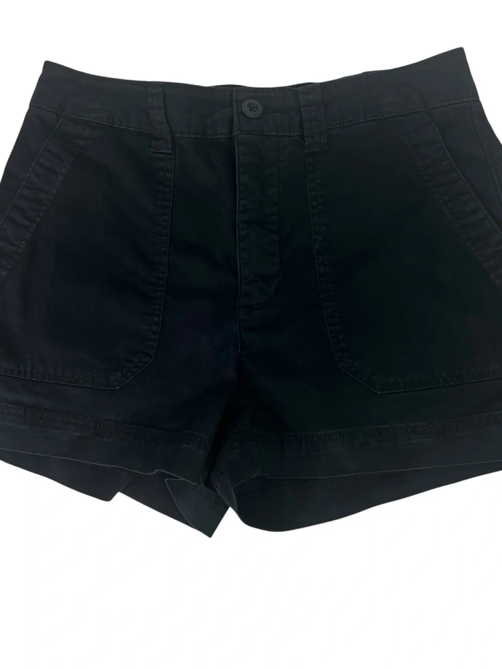 Old Navy Women’s Casual Shorts Sz Medium Lot/2 Green/Black Pockets Back Elastic