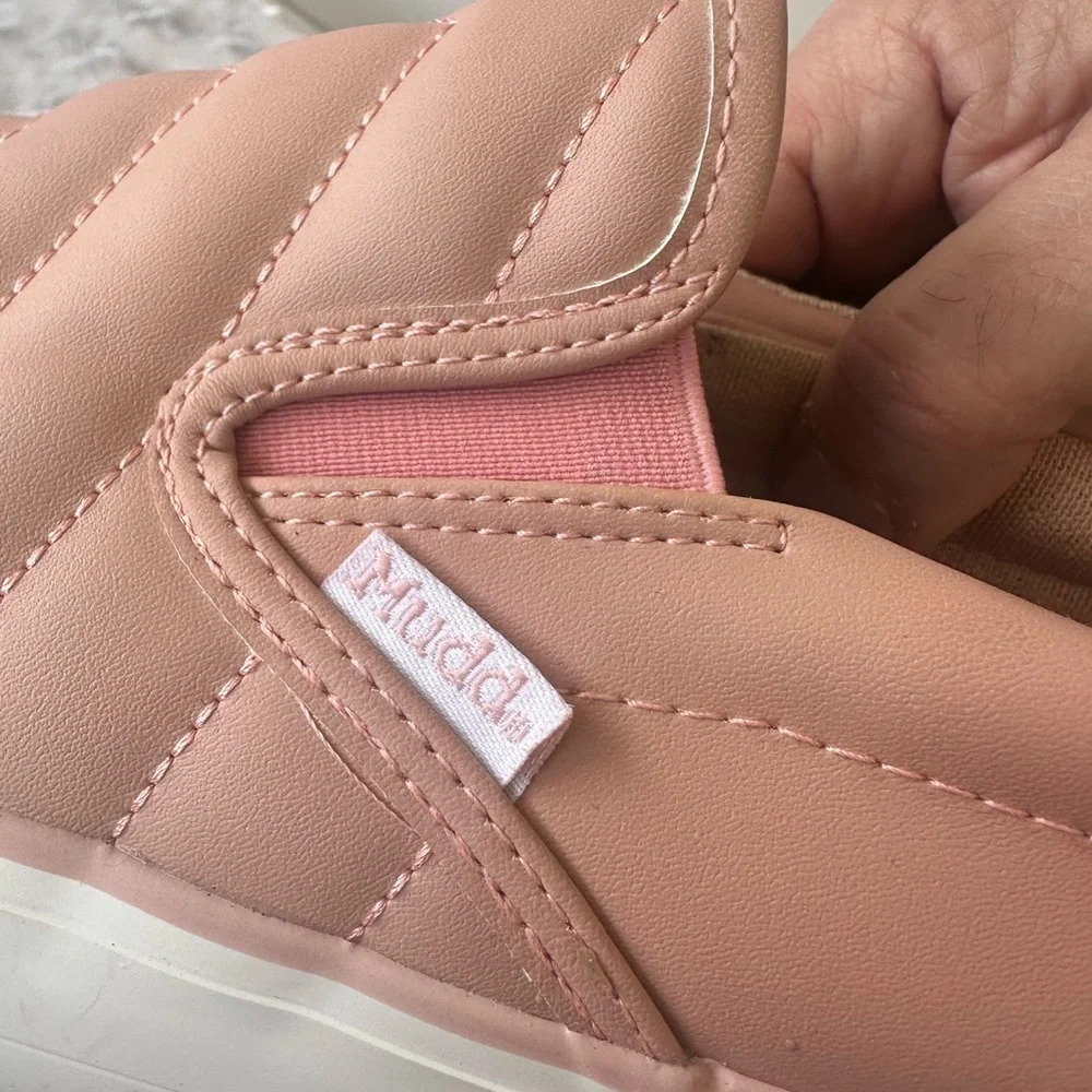 Mudd Pink Quilted Slip-On Sneakers