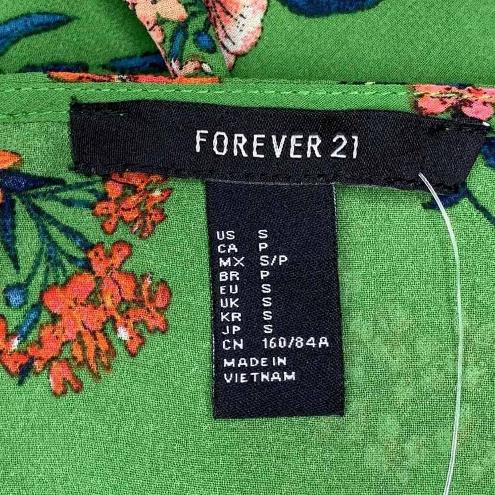Forever 21 tag shoulder green