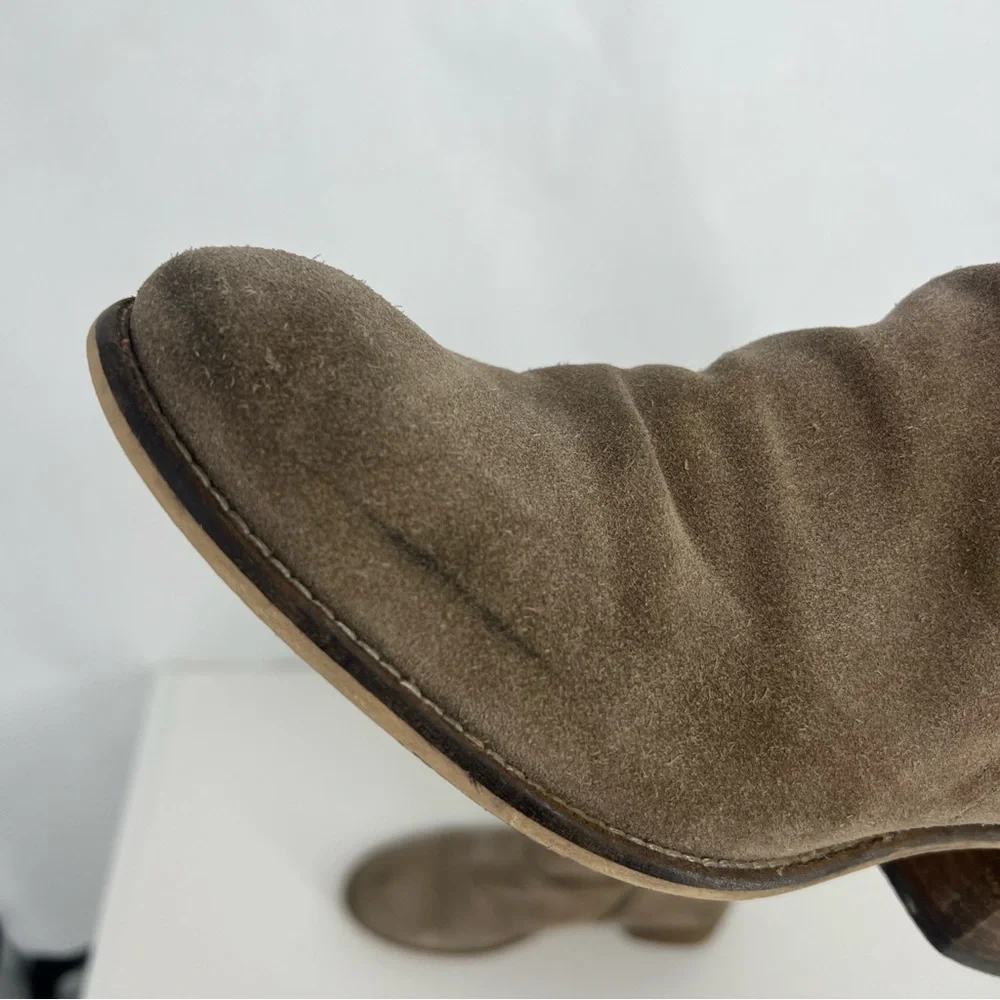 Seychelles Tan Ankle Booties with Block Heel