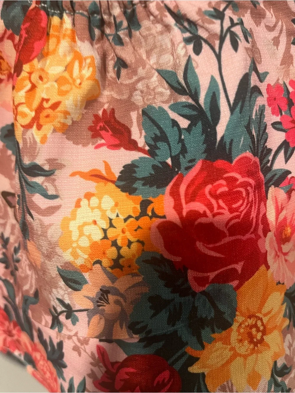 PatPat Pink Floral Bow Baby Sundress Top with Yellow Bow