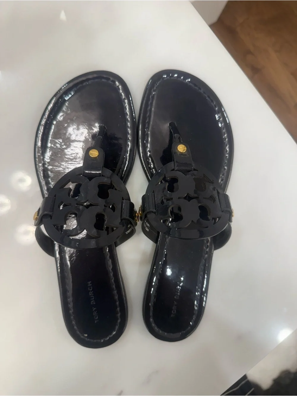 Tory Burch glossy navy