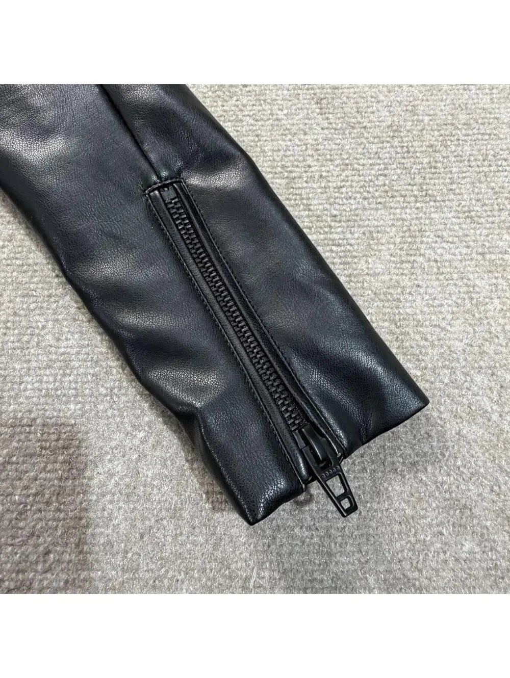 [BLANKNYC] Vegan Leather Moto Jacket Black Quilted Ribbed XS Crop Biker