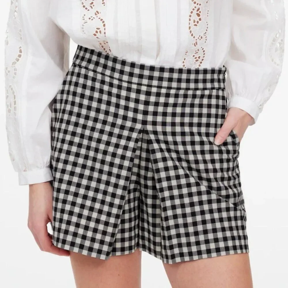 Madewell Gingham Mini Skort Size 00