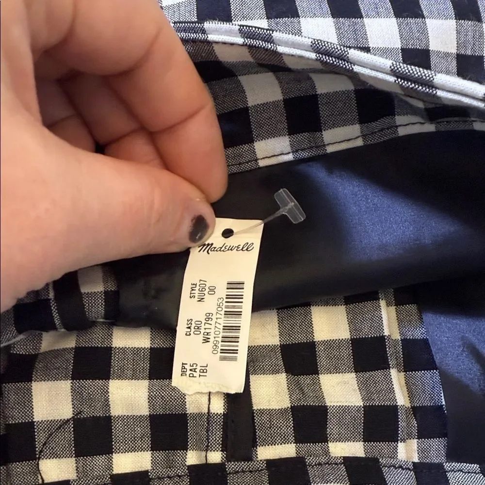 Madewell gingham mini