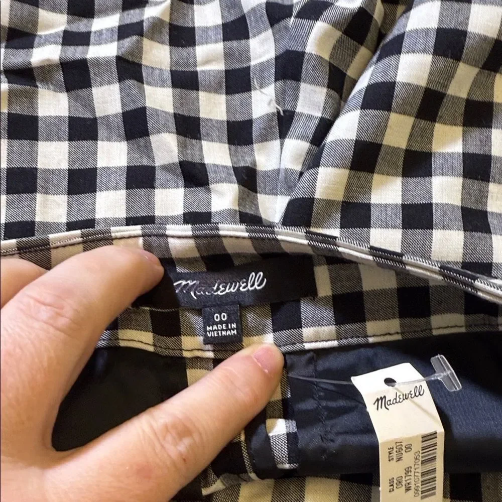 Madewell gingham mini