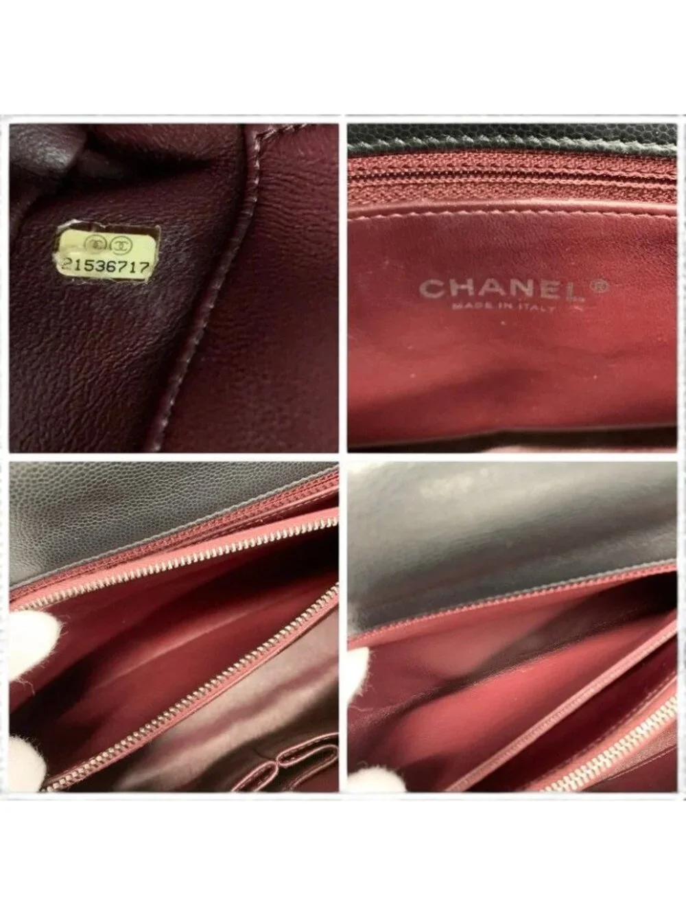Chanel Coco Handle 29 Shoulder Bag Black Bordeaux Silver Quilted CC Logo