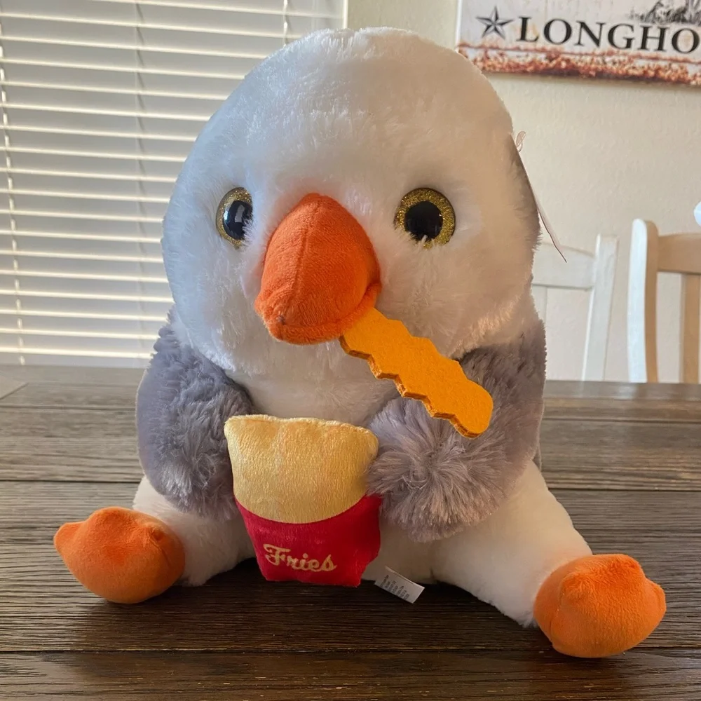 Seagull Plush Stuffy New with Tags Belly Buddies Approx 12” Tall Kids Toy