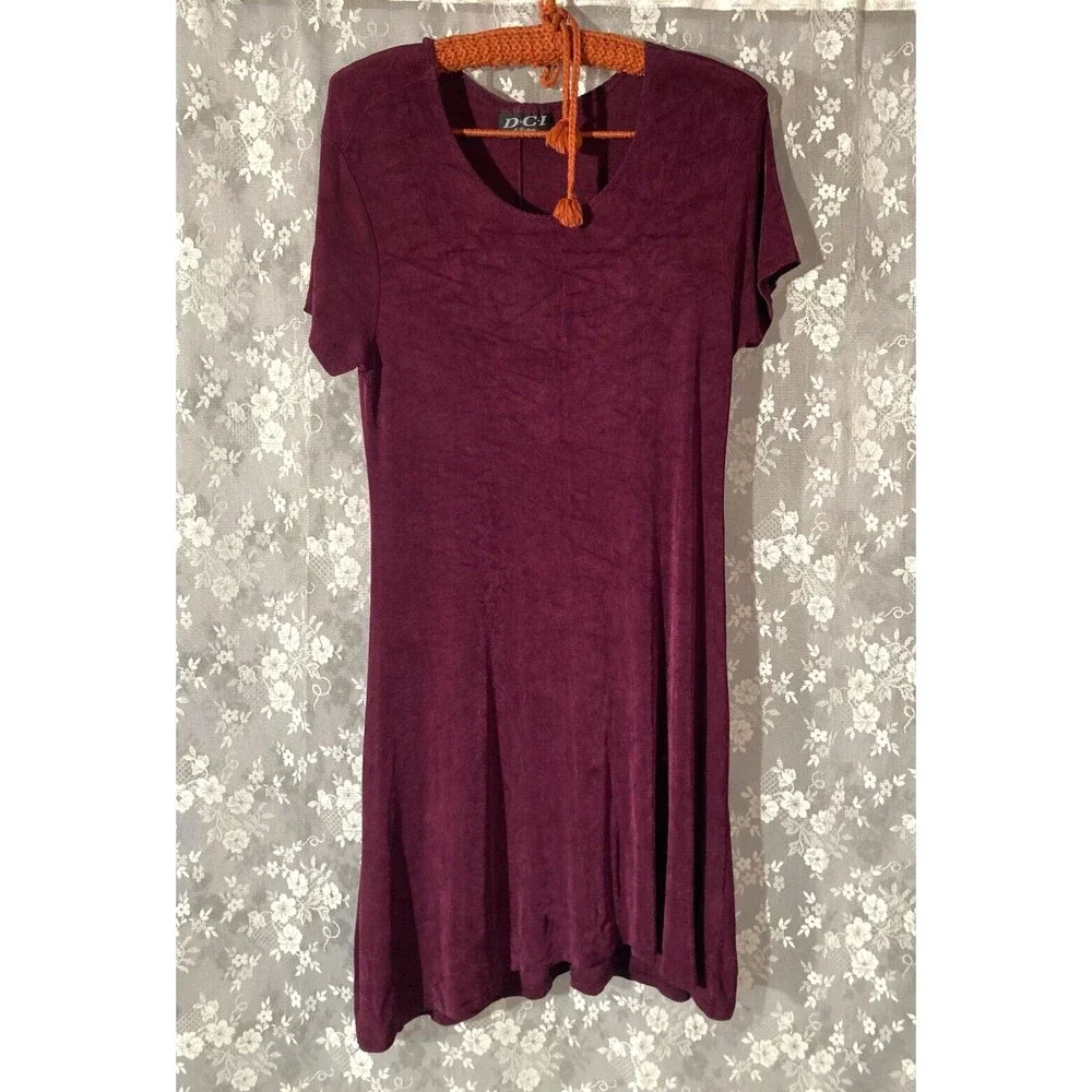 Vintage 90s Dress 1990s Microfiber Grunge Retro Whimsigoth Size Medium