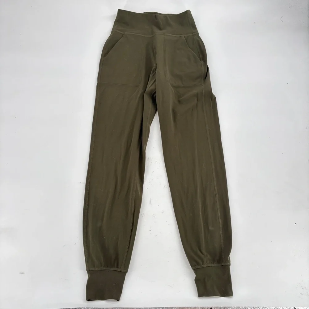 Lululemon Athletica Olive Green Activewear Pants 2 running joggers active pants