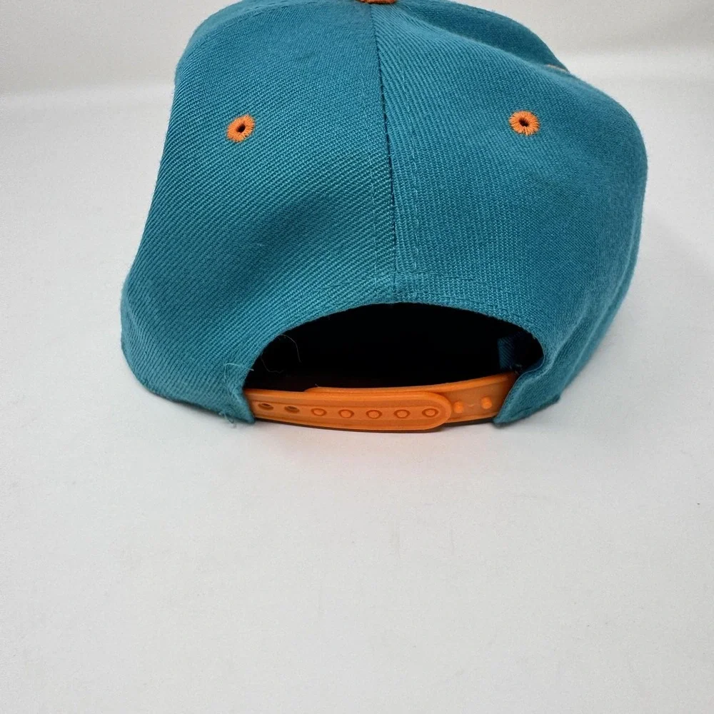 Miami Dolphins Hat Cap Snap Back‎ Teal Orange NFL Football Throwback Old Logo