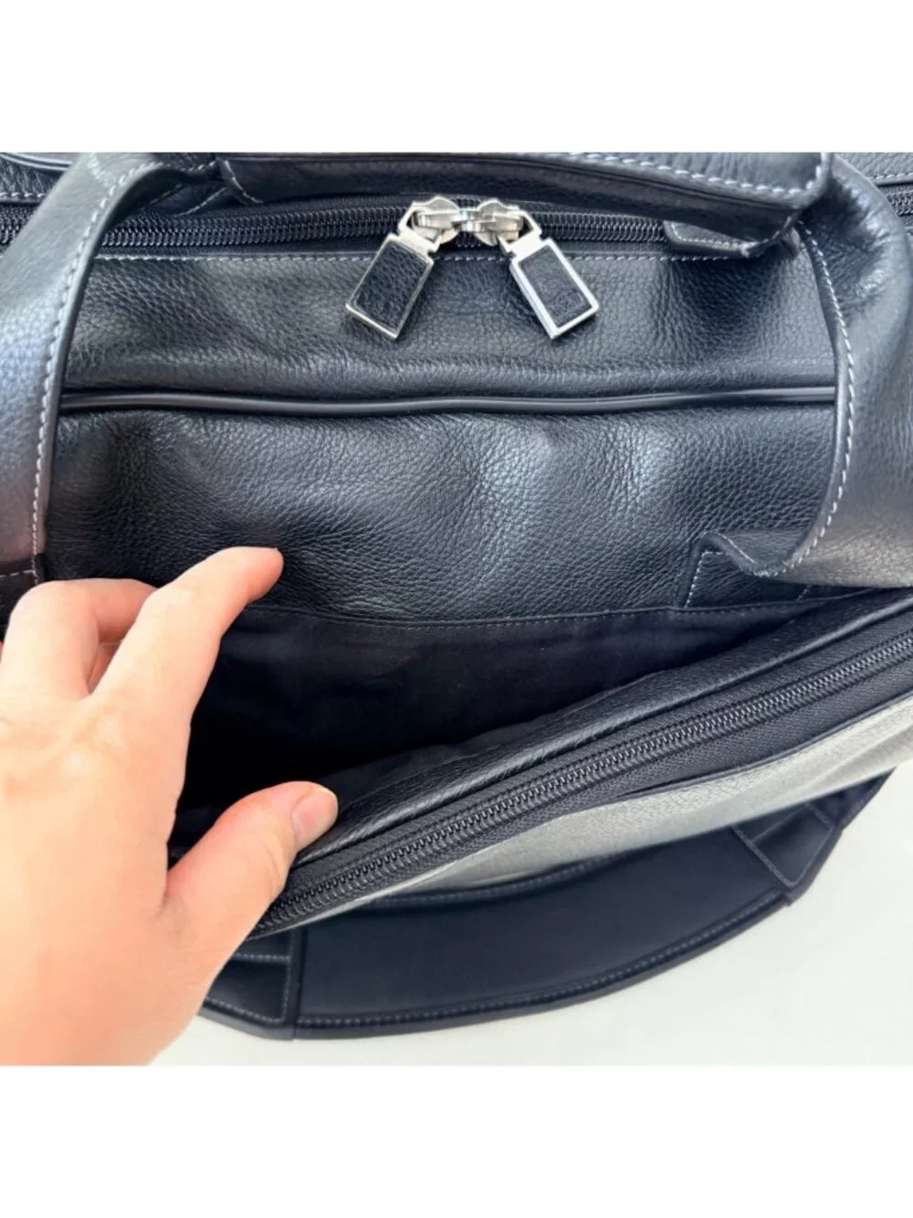 Johnston & Murphy model leather
