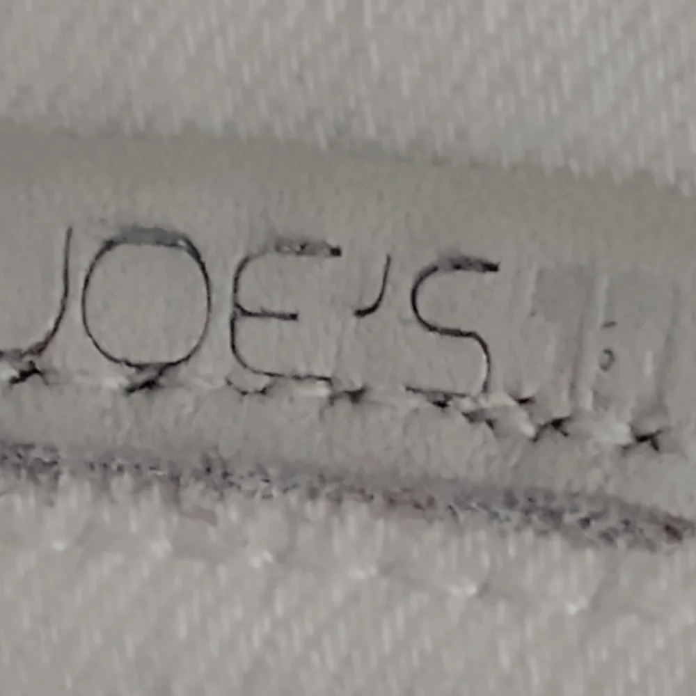 Joe's White Cotton Denim Button Fly Skirt