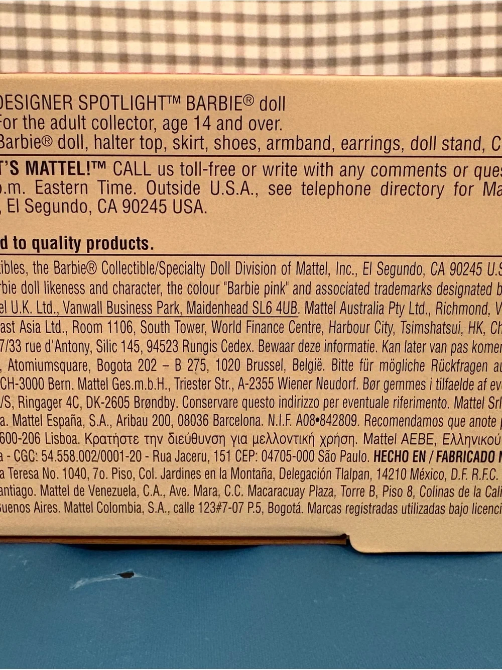 Barbie collectibles designer